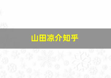 山田凉介知乎