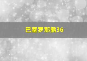 巴塞罗那熊36