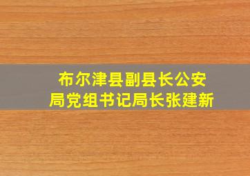 布尔津县副县长公安局党组书记局长张建新