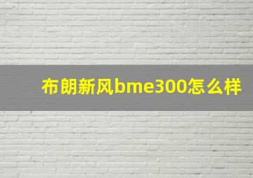 布朗新风bme300怎么样