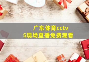 广东体育cctv5现场直播免费观看