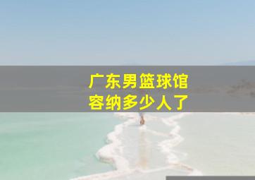 广东男篮球馆容纳多少人了