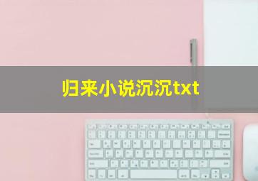 归来小说沉沉txt