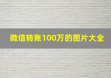 微信转账100万的图片大全