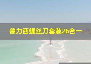 德力西螺丝刀套装26合一