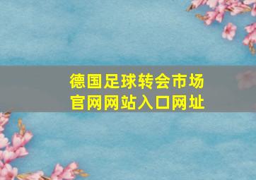 德国足球转会市场官网网站入口网址