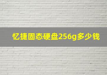 忆捷固态硬盘256g多少钱