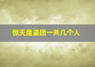 惊天魔盗团一共几个人