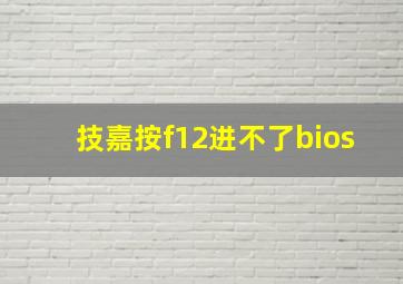 技嘉按f12进不了bios