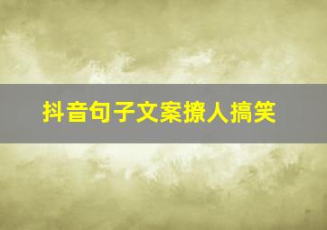 抖音句子文案撩人搞笑