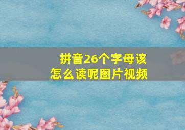 拼音26个字母该怎么读呢图片视频