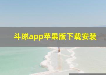 斗球app苹果版下载安装