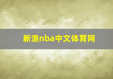 新浪nba中文体育网