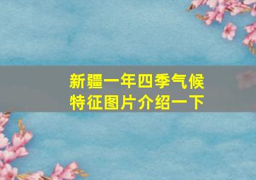 新疆一年四季气候特征图片介绍一下