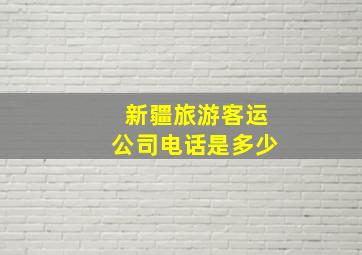 新疆旅游客运公司电话是多少