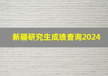 新疆研究生成绩查询2024