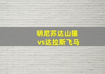 明尼苏达山猫vs达拉斯飞马