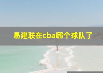 易建联在cba哪个球队了