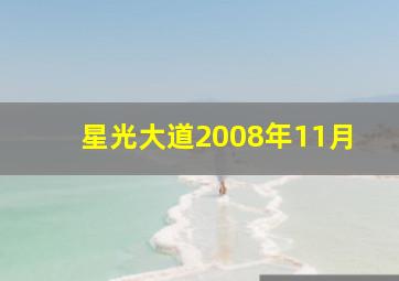 星光大道2008年11月