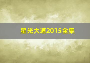 星光大道2015全集