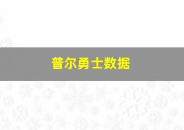 普尔勇士数据