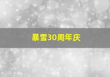 暴雪30周年庆