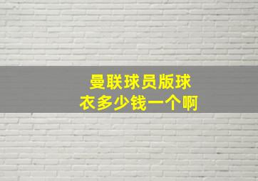 曼联球员版球衣多少钱一个啊