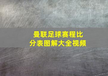 曼联足球赛程比分表图解大全视频