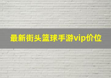 最新街头篮球手游vip价位