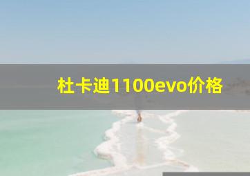 杜卡迪1100evo价格