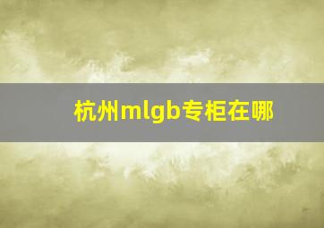 杭州mlgb专柜在哪