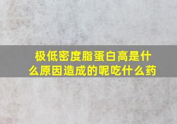 极低密度脂蛋白高是什么原因造成的呢吃什么药