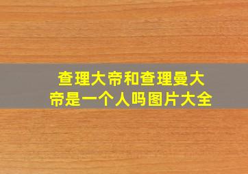 查理大帝和查理曼大帝是一个人吗图片大全