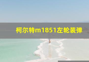 柯尔特m1851左轮装弹