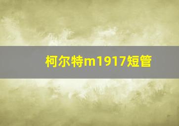 柯尔特m1917短管