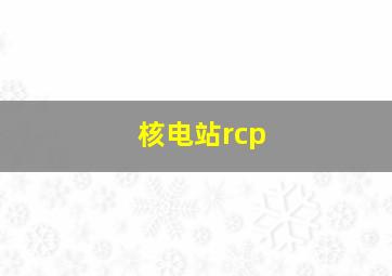 核电站rcp