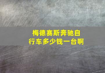 梅德赛斯奔驰自行车多少钱一台啊