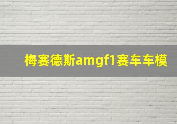 梅赛德斯amgf1赛车车模