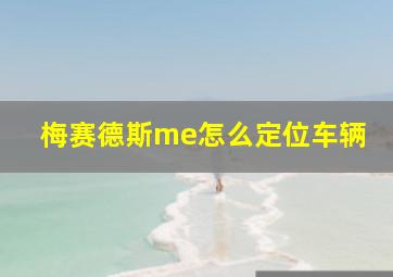 梅赛德斯me怎么定位车辆