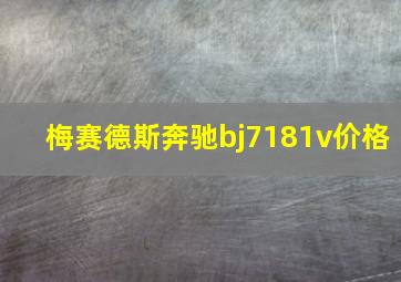 梅赛德斯奔驰bj7181v价格