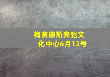 梅赛德斯奔驰文化中心6月12号