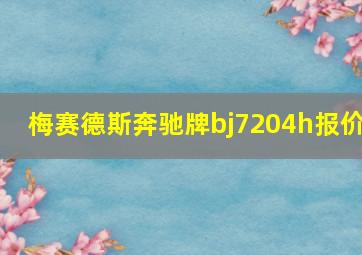 梅赛德斯奔驰牌bj7204h报价