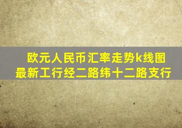 欧元人民币汇率走势k线图最新工行经二路纬十二路支行