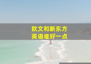 欧文和新东方英语谁好一点