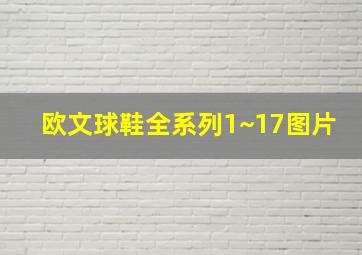 欧文球鞋全系列1~17图片