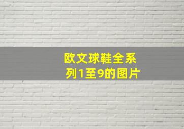 欧文球鞋全系列1至9的图片