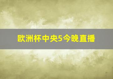 欧洲杯中央5今晚直播