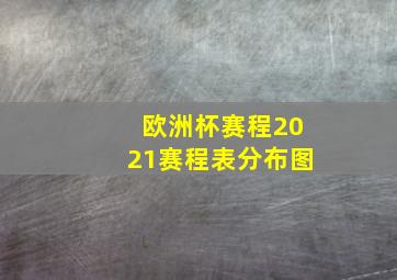 欧洲杯赛程2021赛程表分布图