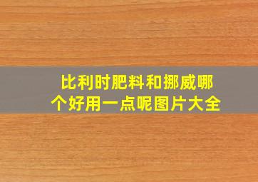 比利时肥料和挪威哪个好用一点呢图片大全