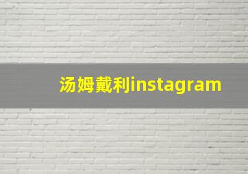 汤姆戴利instagram